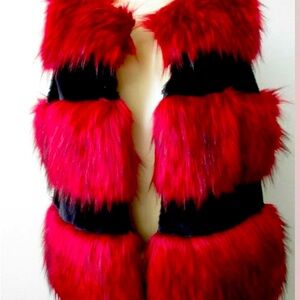 YSL Faux Fox Vest